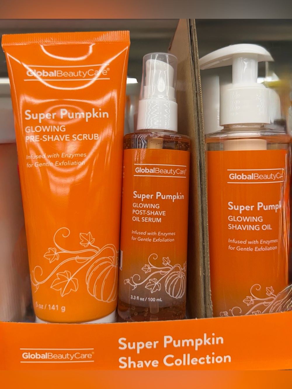 Super Pumpkin Glowing Shave Collection